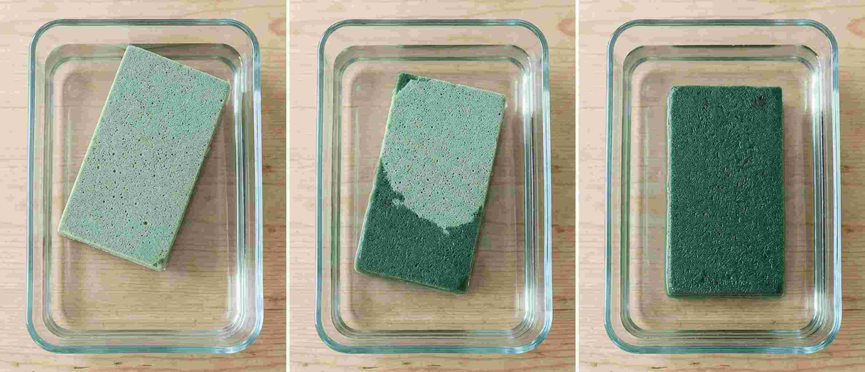 Wet foam submerged in water Wet foam submerged in water