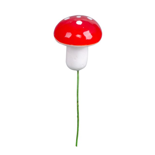 Artificial Mushroom Picks (set of 12 pieces) Floral Supplies