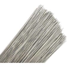 Galvanised florist stub wire bundles used for wreath making and floral mechanics