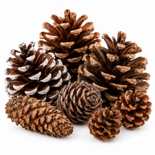 Natural pine cones for wreath making, floristry and seasonal crafts