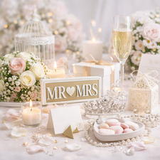 Wedding decorations and floristry supplies for venues, centrepieces and bridal arrangements