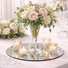 Wedding centrepiece vases and decorative display vases for wedding table decorations