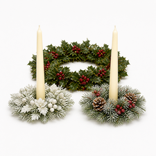 Christmas Candles & Candle Holders