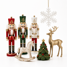 Christmas Ornaments – Nutcrackers & Festive Figures