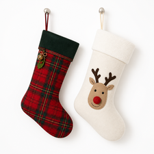 Christmas Stockings – Tartan & Rudolph Designs